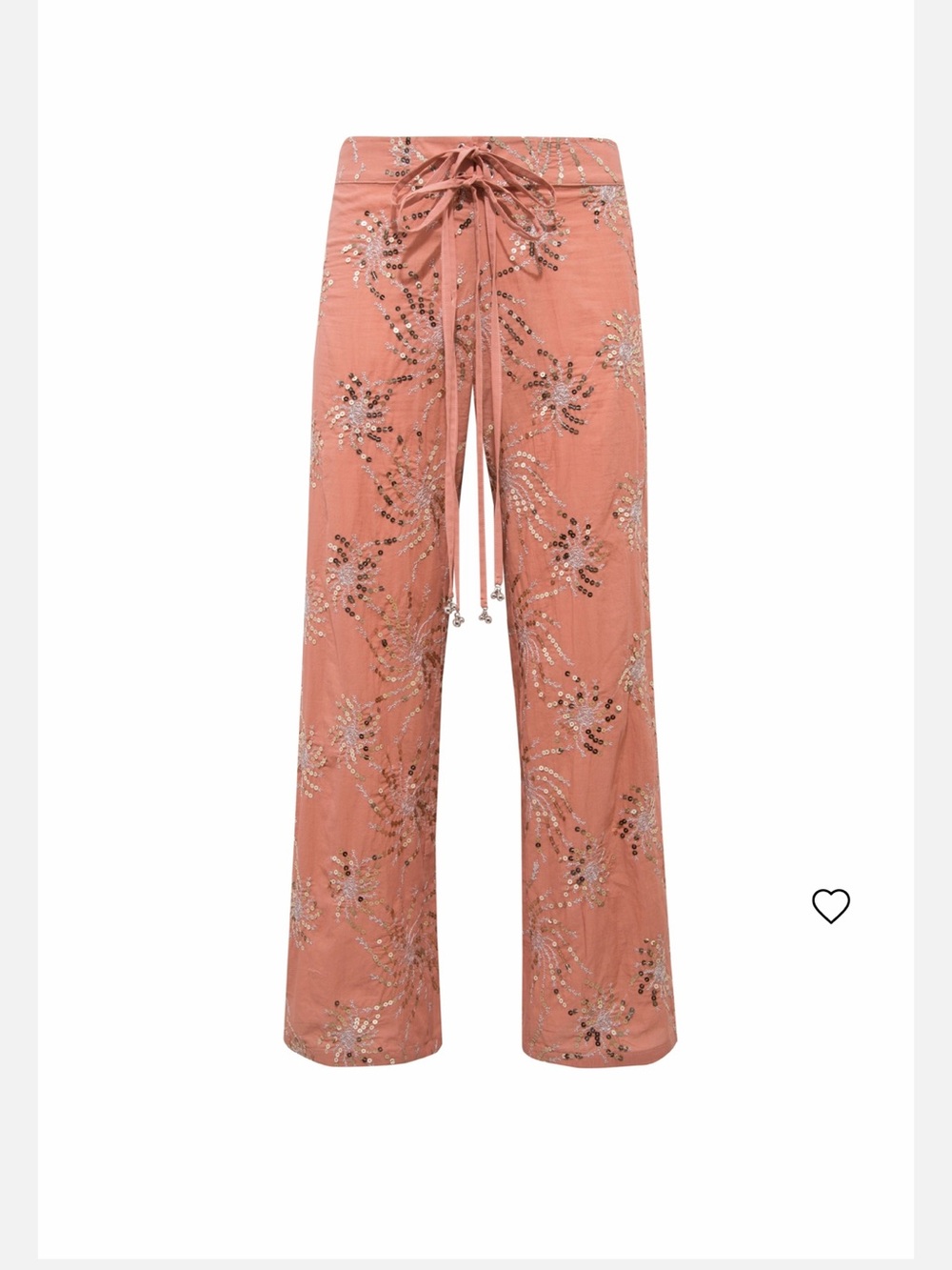 SIEDRES SAVINA Embroidered drawstring pants